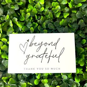 COPY - BEYOND GRATEFUL THANK YOU CARDS